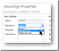 Select "Add new one".